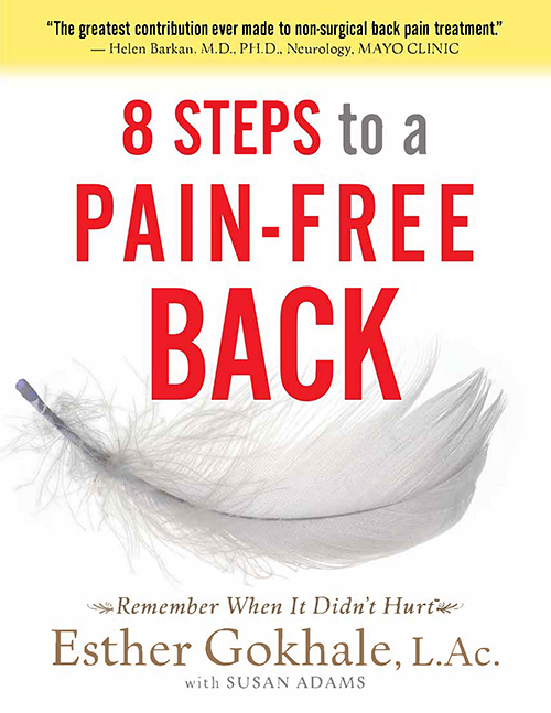 Front cover of 8 Steps to a Pain-Free Back by Esther Gokhale.