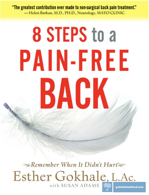 Front cover of the book 8 Steps to a Pain-Free Back by Esther Gokhale.