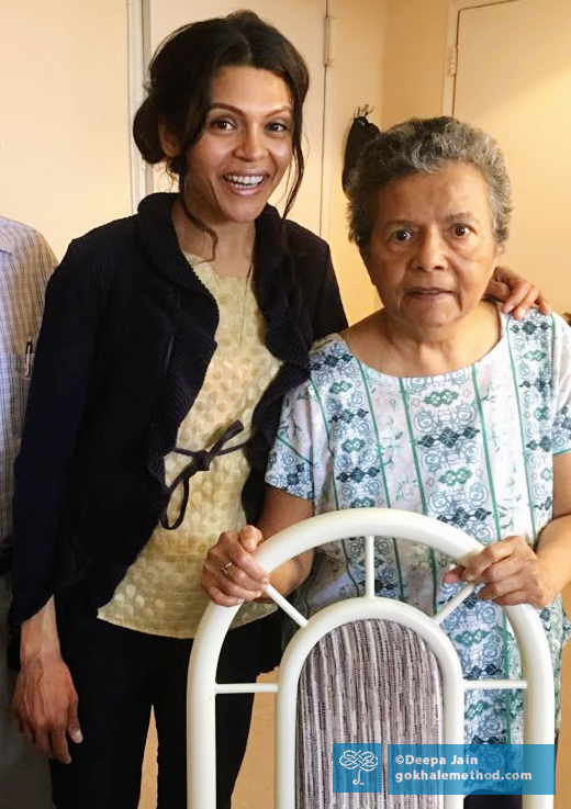 Gokhale Method Teacher Deepa Jain alongside her mother