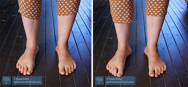 Kidney-bean shaping the feet, “before” and “after”, Tegan Kahn.