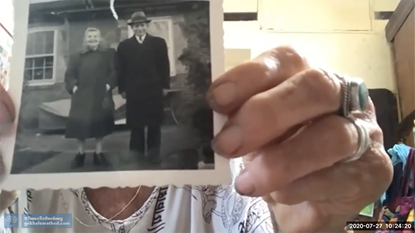 Susan Rothenberg shares photo of grandparents from Lithuania.