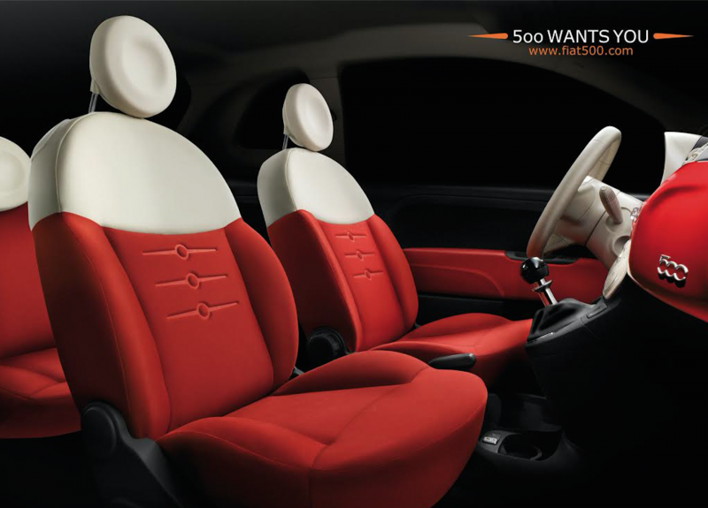Fiat 500 car seats are well designed