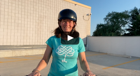 Tiffany Mann, Gokhale Method teacher and longtime cyclist.