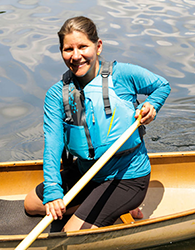 Free from back pain and sciatica, Loren is now a canoeing instructor.
