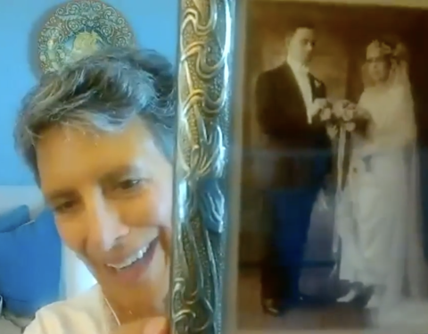 1-2-3 Move participant Linda Grande shares a photograph of her grandparents, taken around 1916, who emigrated from Sicily and met in Brooklyn. They both show beautiful posture, including outward pointing feet.