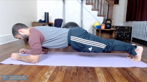 Plank develops muscular strength and coordination to align, support, and protect your spine.