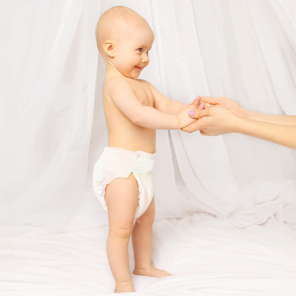 infant standing